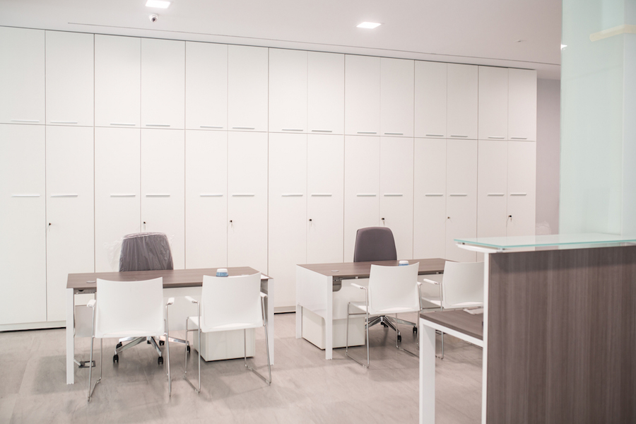 Mampara de Oficina tabique armario