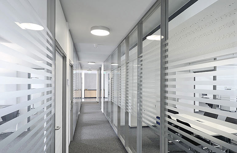 Mampara divisoria de oficina modular de doble vidrio