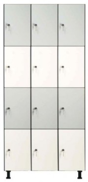 taquilla vestuario cuatro puertas en vertical tres horizontal