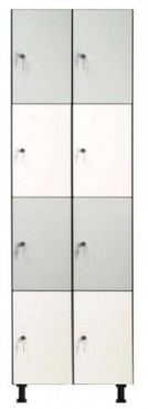 taquilla vestuario cuatro puertas en vertical dos horizontal