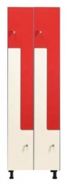 Taquilla dos puertas en Z en dos horizontales