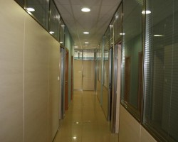 Mampara bipanel mixta melamina y bicristal-03