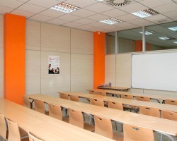 Mampara de oficina bipanel con entrecalle-01