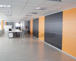 Mampara de oficina bipanel con entrecalles-01