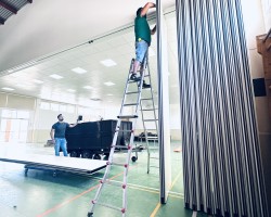 Tabique Móvil Acústico Monodireccional plegado en IFP VALLE DE ELDA-03