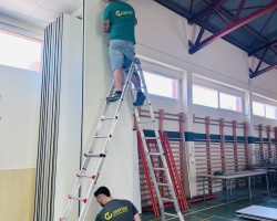 Tabique Móvil Acústico Monodireccional plegado en IFP VALLE DE ELDA-04