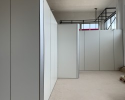 Mampara de oficina bipanel mixta con vidrio-06