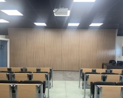 Tabique movil acústico instalado en Amusal Murcia